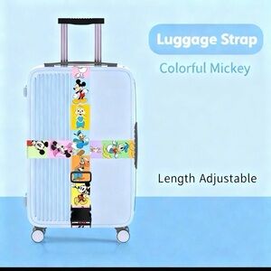 Disney Mickey Mouse Colorful ONE Piece Luggage Strap